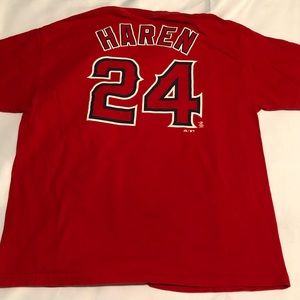 Anaheim Angels Dan Haren #24 T-Shirt Jersey XL